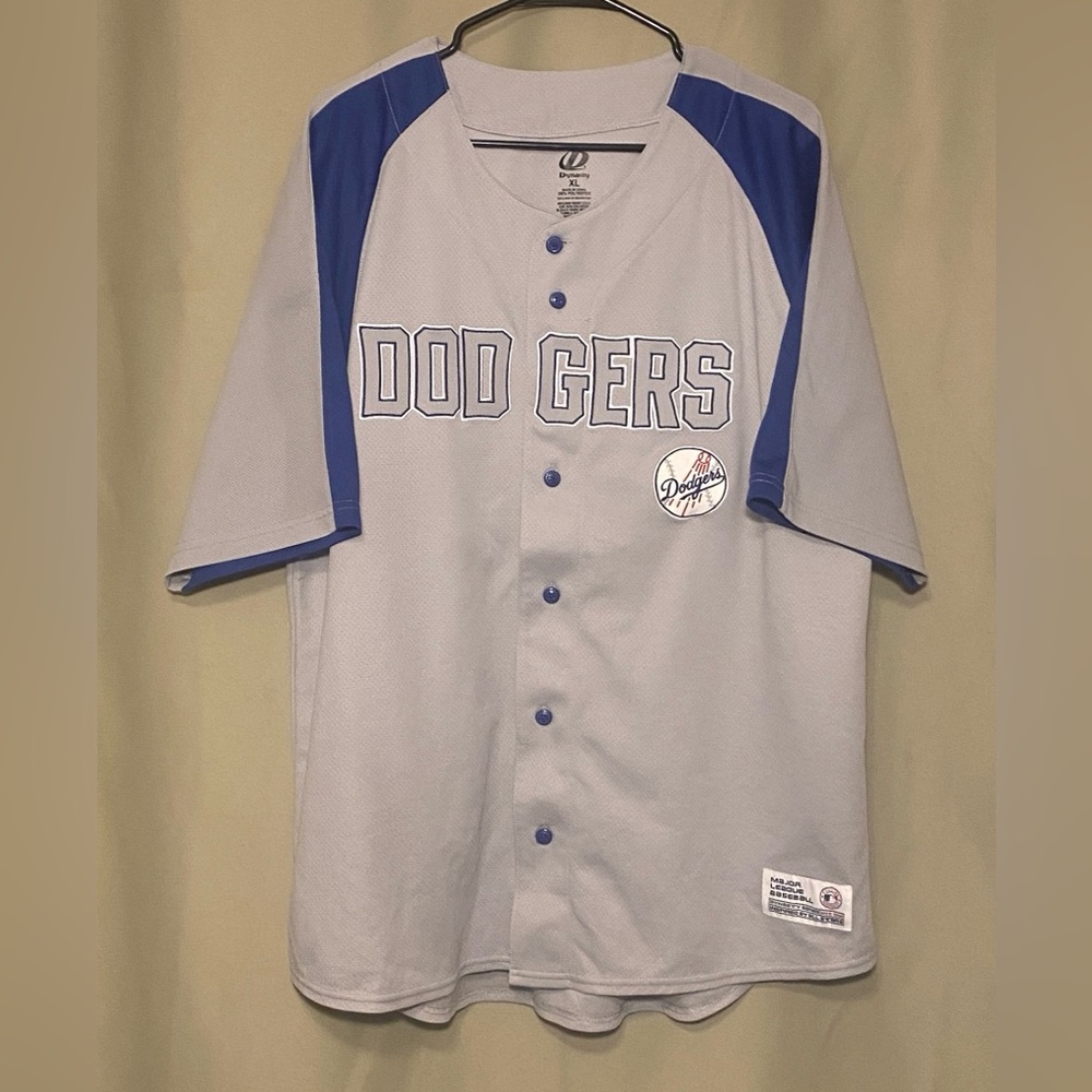 Los Angeles Dodgers MLB Embroidered Dynasty Baseball Jersey Mens XL